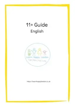 11 plus exam guide for English for parents and children in year 4, 5 and 6