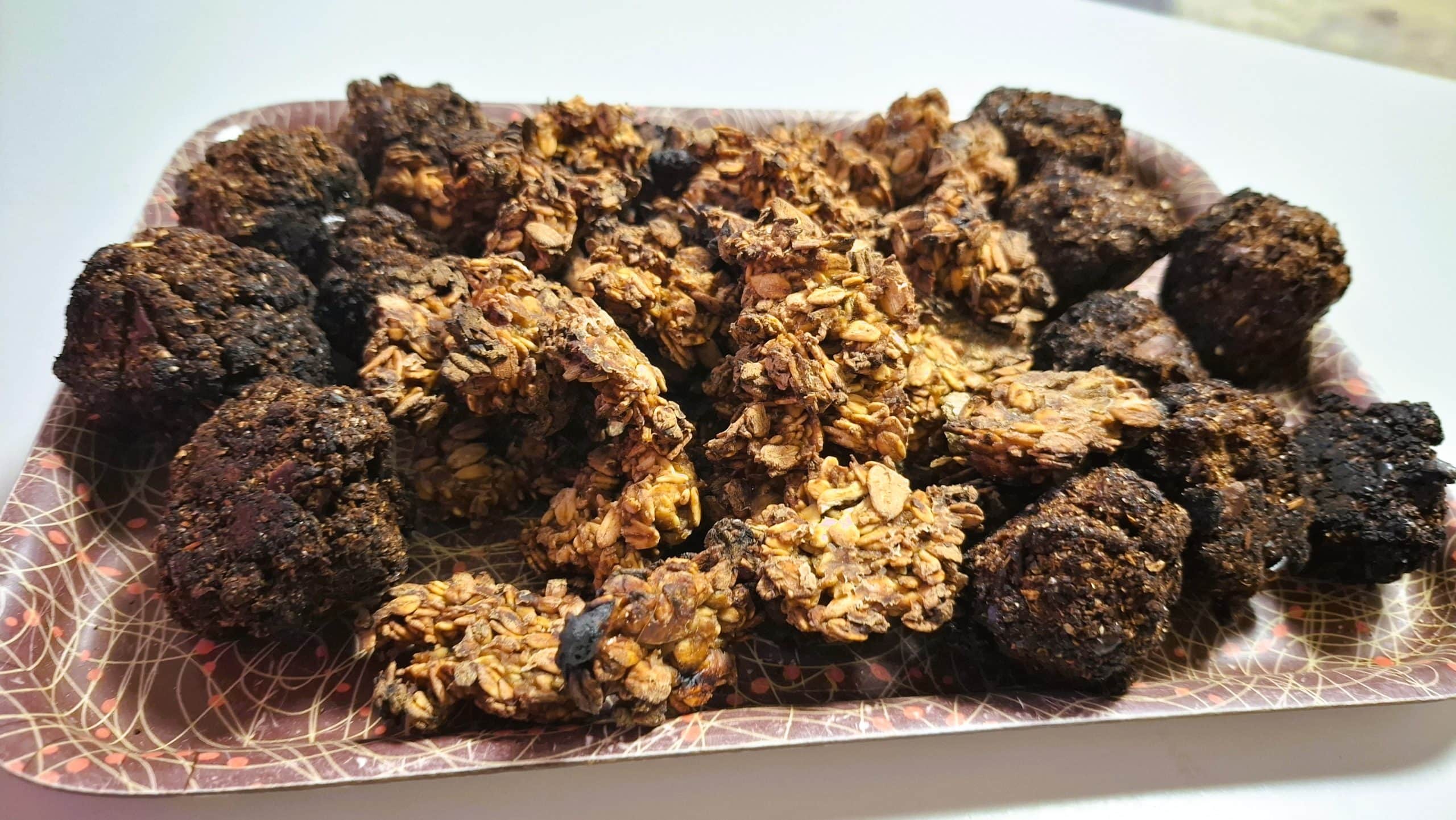 Les friandises pour chevaux cuisinées lors de l'atelier de Sociothérapie