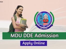mdu dde admission