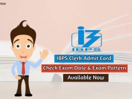 ibps clerk admit card