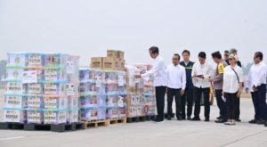 Presiden Jokowi Melepas Bantuan Kemanusiaan untuk Palestina 