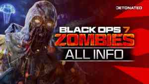 Black Ops 7 Zombies Logo and Zombie Screenshot