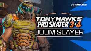 Doom Slayer in Tony Hawk Pro Skater 3 & 4