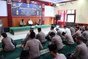 Tingkatkan Keimanan, Polres Gowa Gelar Isra Mi’raj 1443 H