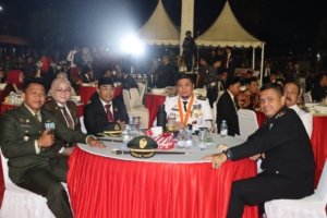 Kapolres Gowa Hadiri Malam Ramah Tamah HUT RI ke-78 di Pelataran Museum Balla Lompoa