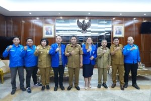 Silaturahmi ke Pj Gubernur, Gerakan Angkatan Muda Kristen Indonesia Sulsel Siap Berkontribusi untuk Pembangunan