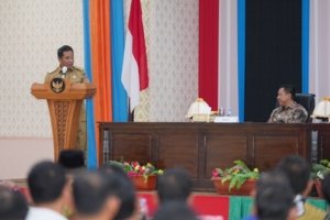 Pj Gubernur Sulsel Cek Kesiapan Pemilu, Pengendalian Inflasi dan Stunting di Selayar