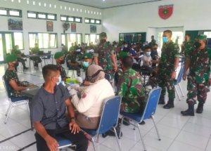 Cegah Peningkatan Kasus Covid-19, Kodim 1426/Takalar Gelar Vaksin Booster