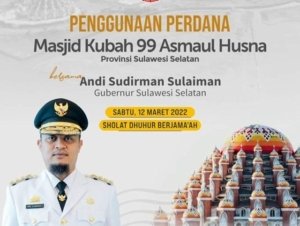 Gubernur Sulsel Dijadwalkan Salat
