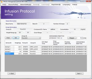 infusion protocol with KVO setting for iPRECIO SMP-310R