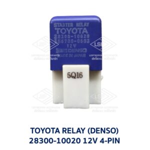 รีเลย์ สตาร์ท โตโยต้า TOYOTA STARTER RELAY 4-PIN (DENSO) สีม่วง 28300-10020