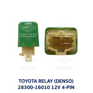รีเลย์ สตาร์ท โตโยต้า TOYOTA STARTER RELAY 4-PIN (DENSO) สีเขียว 28300-16010