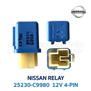 รีเลย์ นิสสัน NISSAN RELAY 25230-C9980 4-PIN 12V สีน้ำเงิน