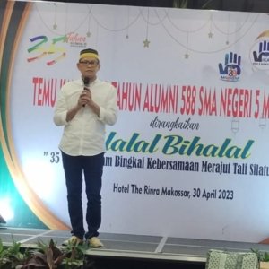 Marwan Aras: Selamat dan Sukses Pelaksanaan HBH IKA SMA 5 Angkatan 88 di Makassar