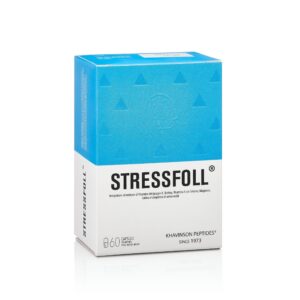 STRESSFOLL Brain and Central Nervous System Synthetic Peptide Bioregulators - 60 Capsules