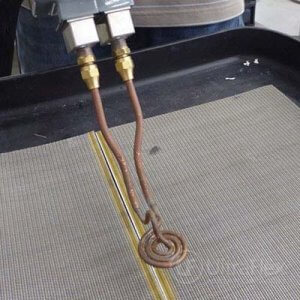 Brazing magnetic steel mesh with induction Brazing magnetic steel mesh