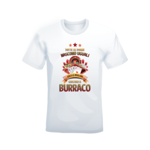 T-shirt Bianca 100% cotone “Burraco”