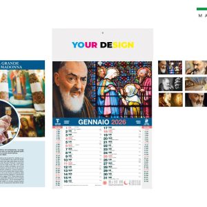 Calendario olandese illustrativo 12 ff. 29×47 ca.