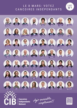 Candidat-e-s des CIB au Conseil Communal
