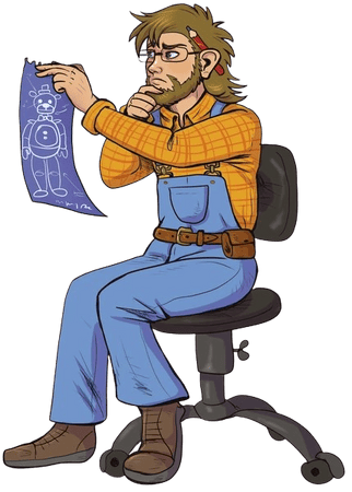 Picture of Henry Emily from a FNAF novel