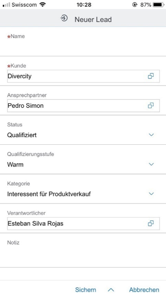 Effizientes Lead and Opportunity Management mit der SAP Sales Cloud App