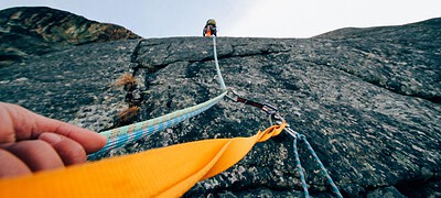 Klettersteig mit Seil