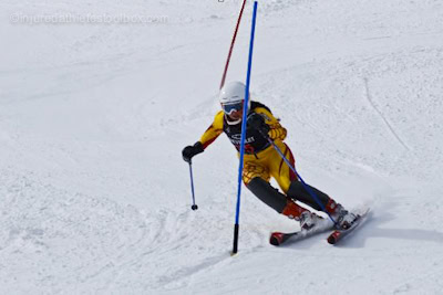 Downhill ski racing