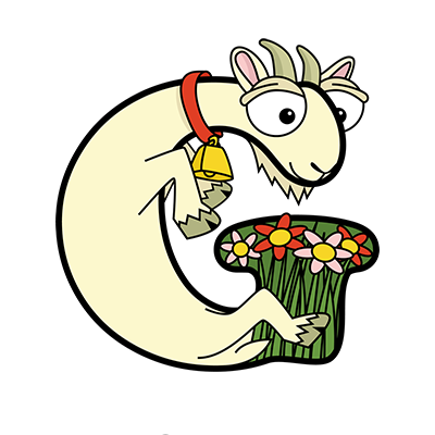 Cartoon Goat | Alphabetimals.com