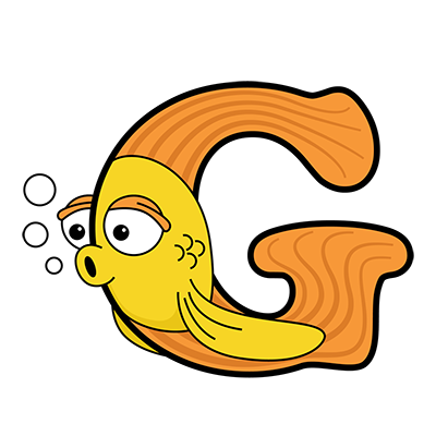 Cartoon Goldfish | Alphabetimals.com
