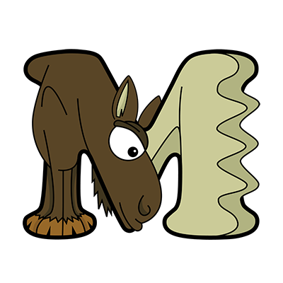 Cartoon Moose | Alphabetimals.com