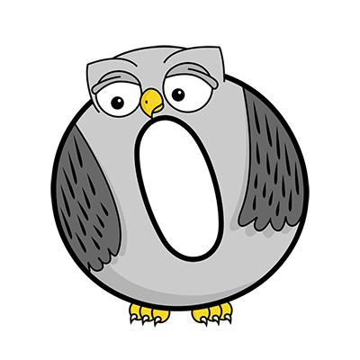 Cartoon Owl | Alphabetimals.com