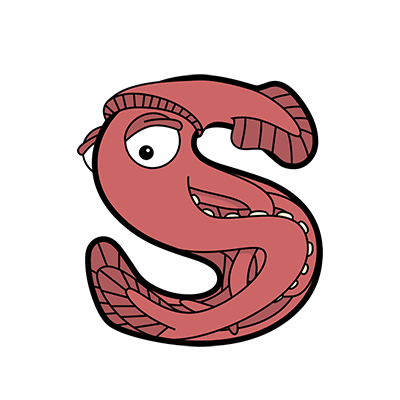 Cartoon Squid | Alphabetimals.com
