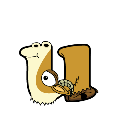 Cartoon Baby Urial | Alphabetimals.com