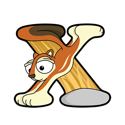 Cartoon Xerus | Alphabetimals.com