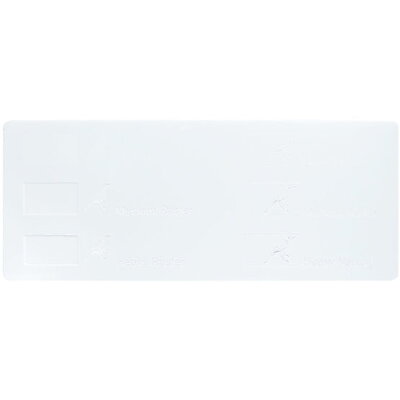 Exemple de gravure - Plexiglass blanc pour découpe au laser