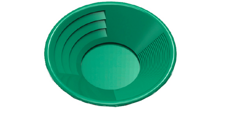 Sona Gold Pan 14 Inch Green Dual Riffles