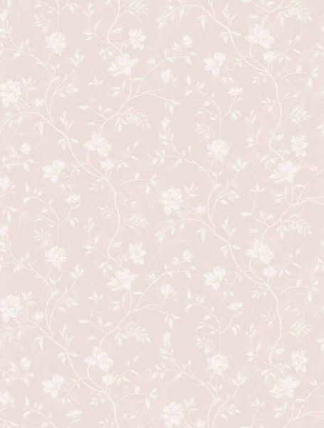 Papel pintado de flores con fondo rosa
