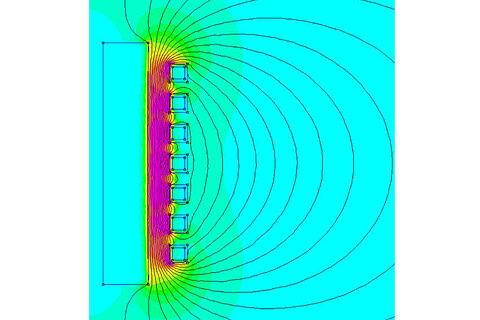 Ultraflex-EMCalc-Simulation-of-the-magnetic-field