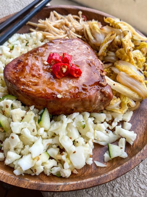 steak de thon mariné four soja