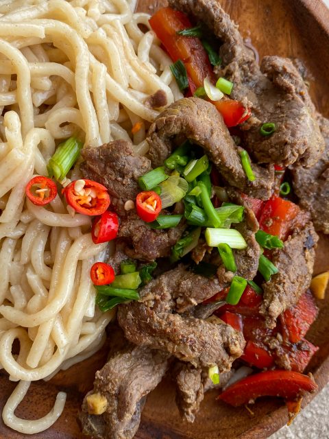 boeuf sauté sichuan