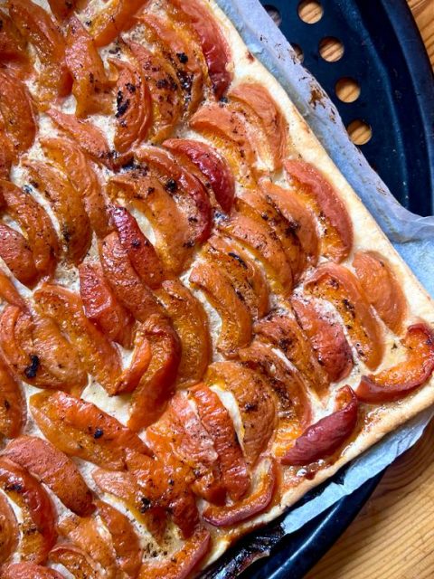 tarte fine abricots dessert leger rapide sain