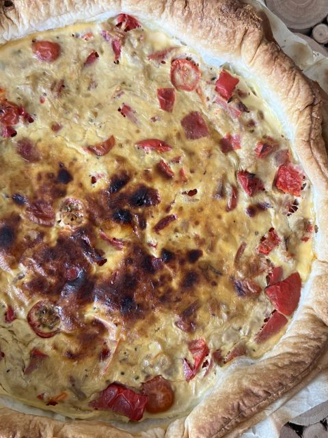 quiche allégée thon poivron tomate sans creme