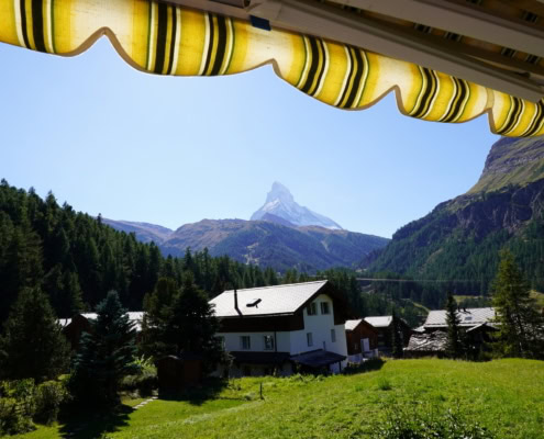 Garten und Matterhornblick Haus Vira