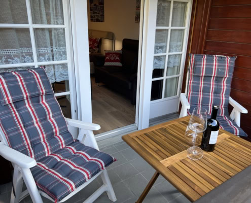 Balkon im Studio im Haus Vira