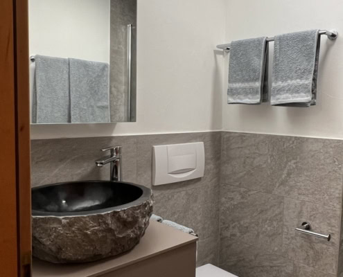 Dusche im Studio Haus Vira