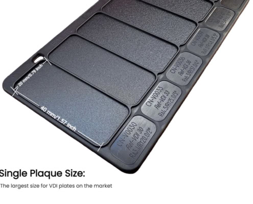 Plastopia™ VDI 3400 Texture Card_Plaque Size
