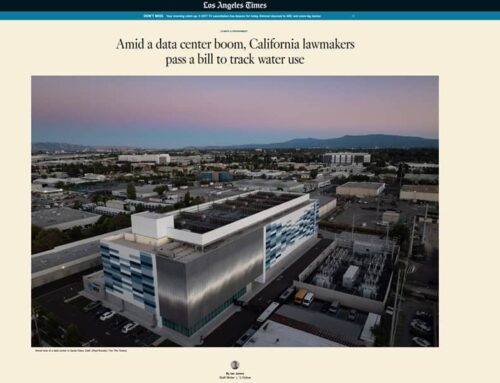 California podrá obligar a los centros de datos a informar sobre su consumo de agua
