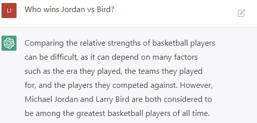 ChatGPT Jordan vs Bird