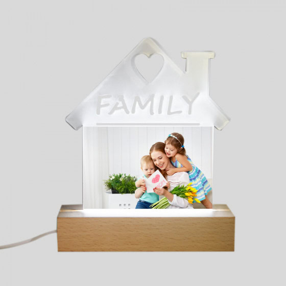 Base in Legno o plastica LED con Plexy Sublimatico varie forme - immagine 2