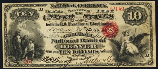 1863 Ten Dollar Original Series National Bank Note